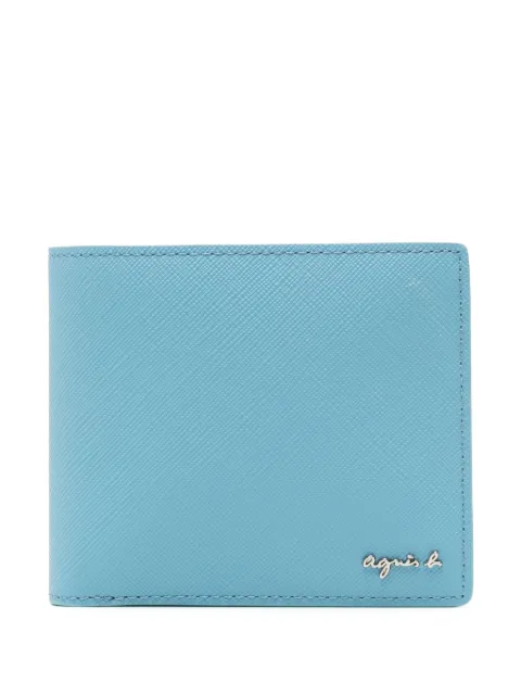 agnès b.  cartera con compartimentos y cierre