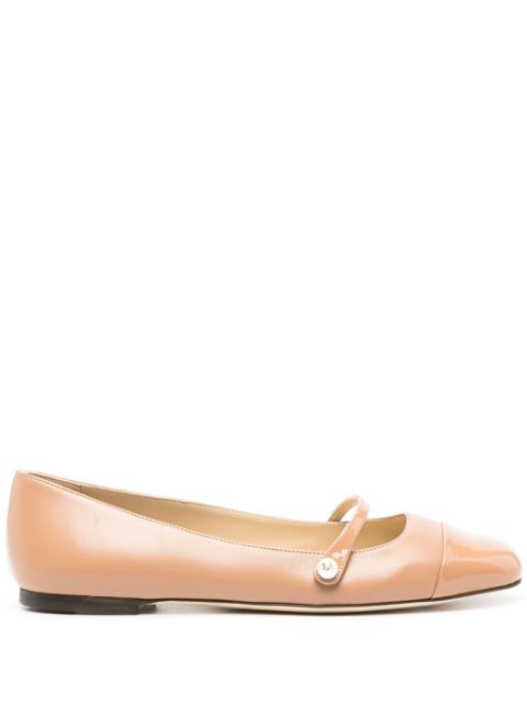 Jimmy Choo Elisa leather ballerina shoes Women