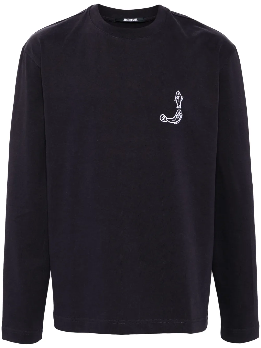 Jacquemus Le Merù T-shirt met lange mouwen Blauw