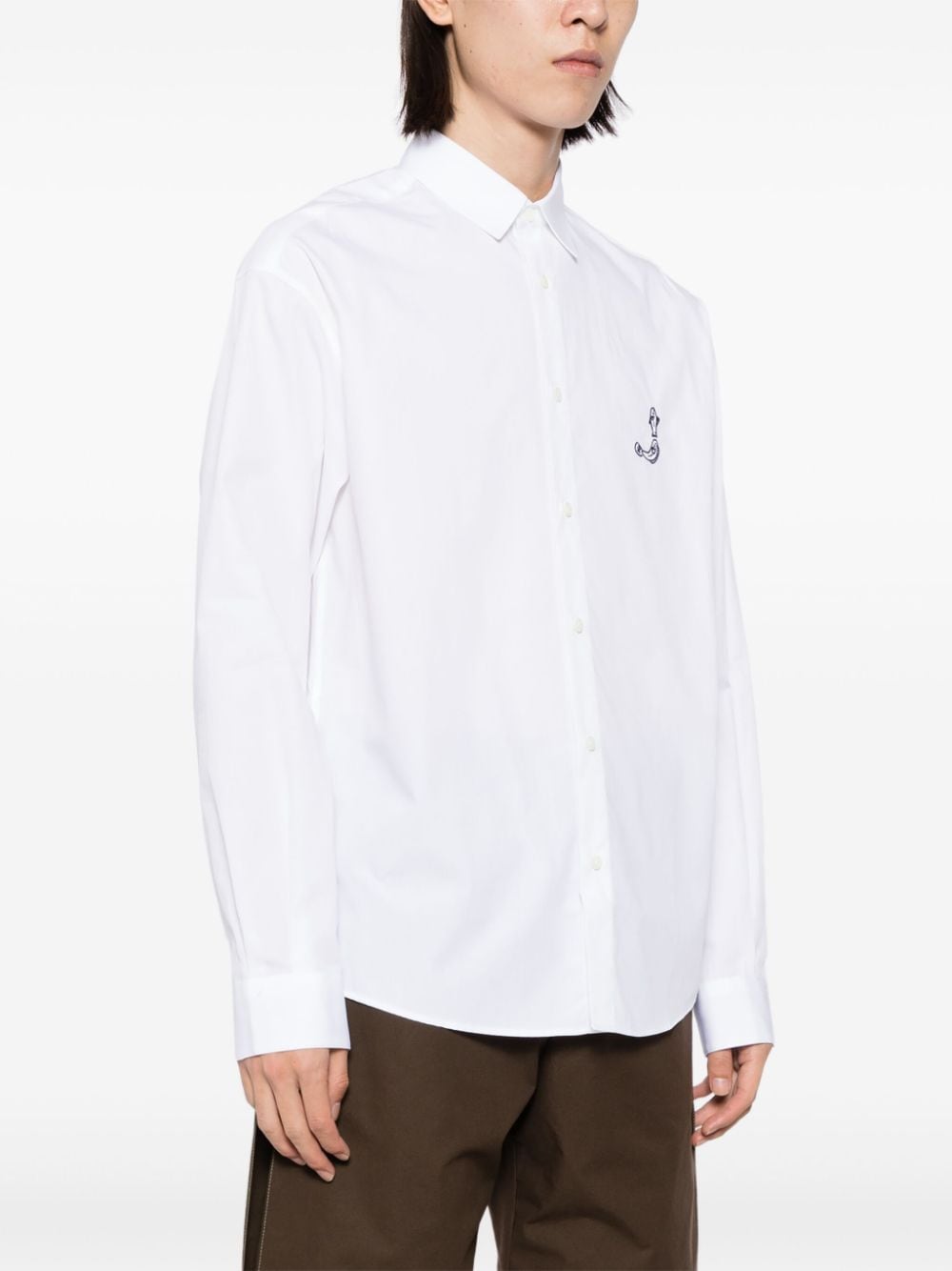 Shop Jacquemus La Chemise Simon Shirt In White