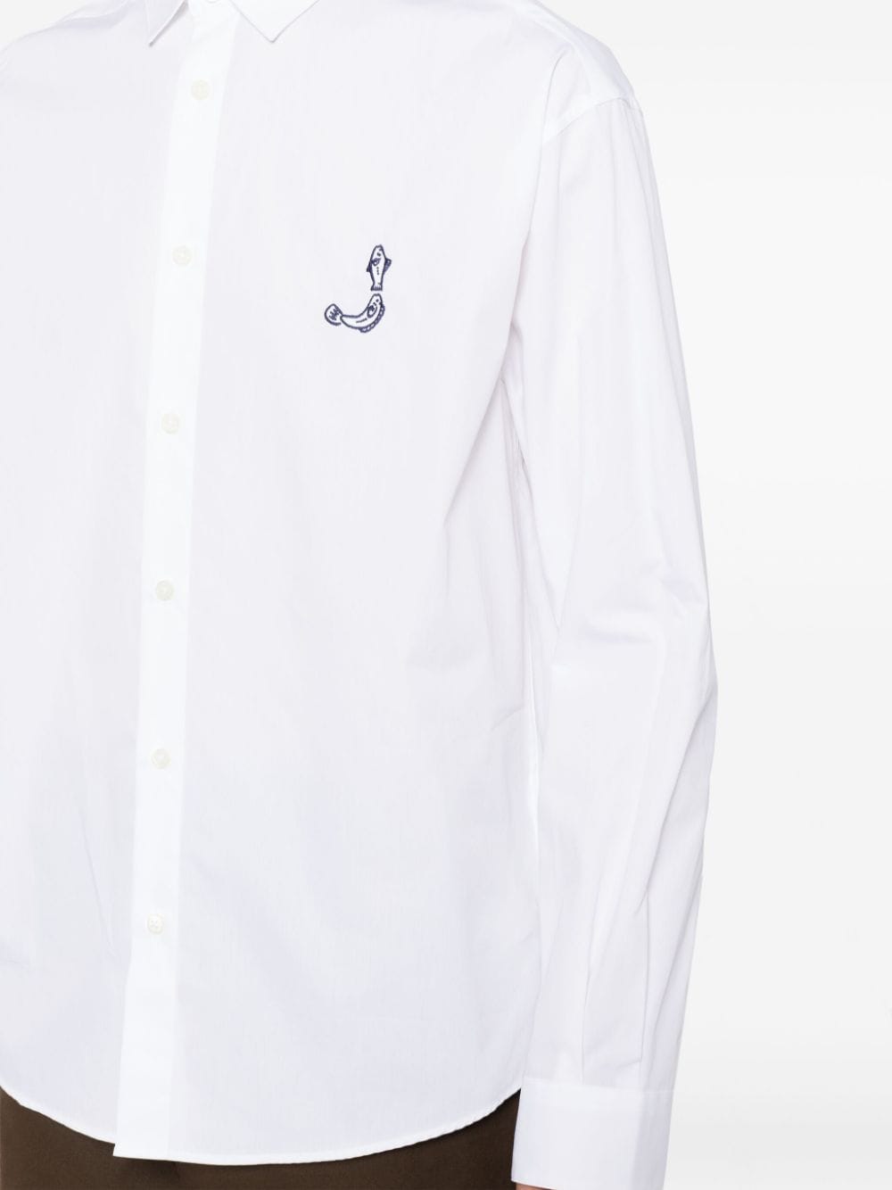 Shop Jacquemus La Chemise Simon Shirt In White