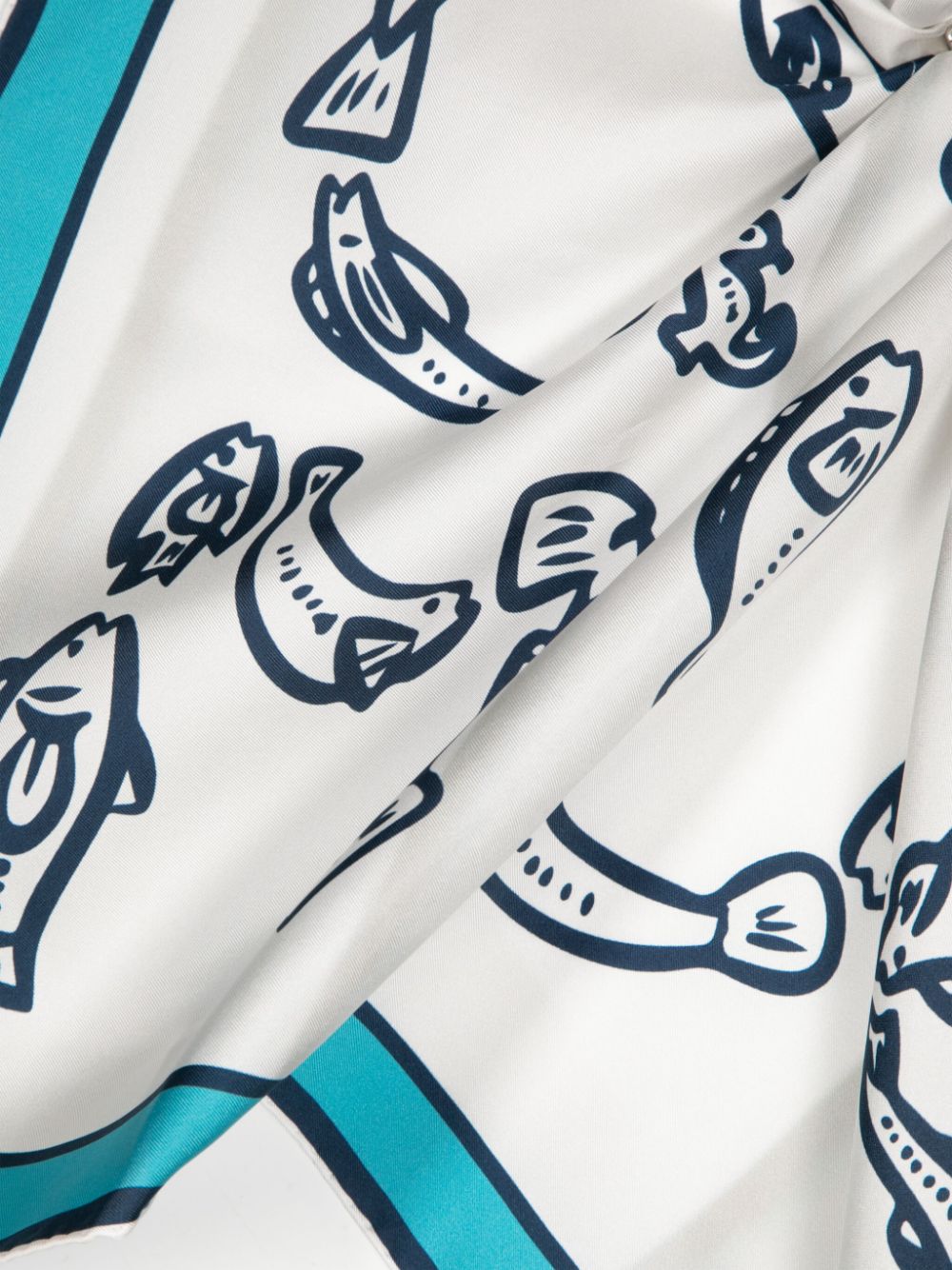 Jacquemus Fish print silk bandana Women