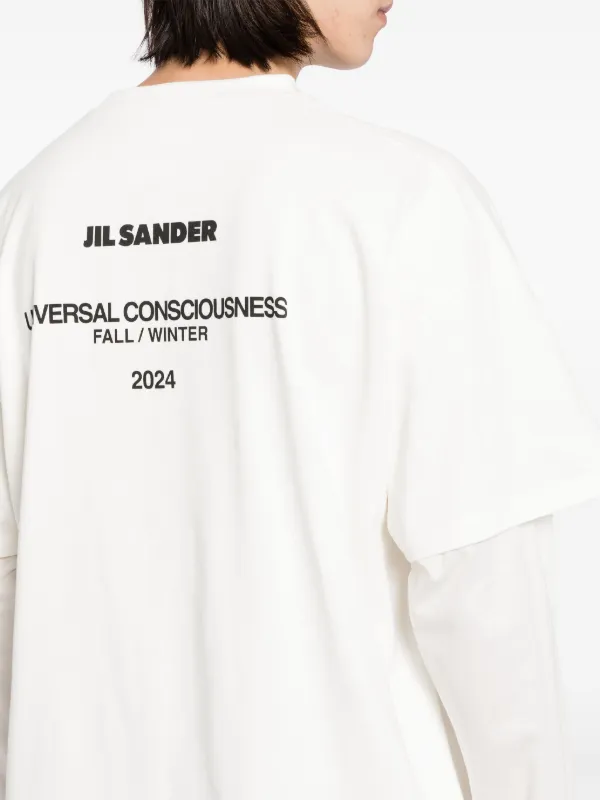Jil Sander ロゴ Tシャツ | ホワイト | FARFETCH JP
