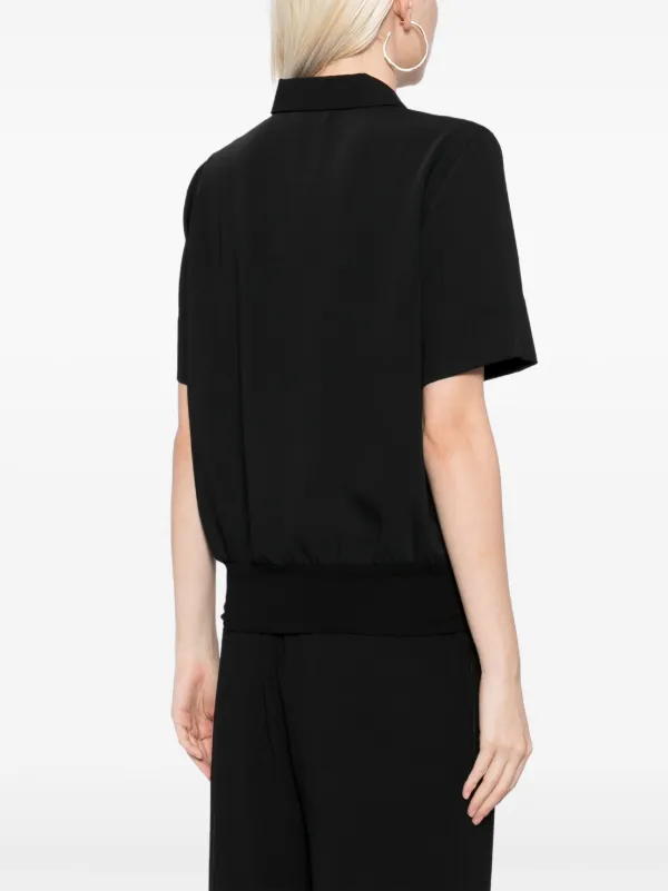 Agnès b. Crêpe Shirt | Black | FARFETCH