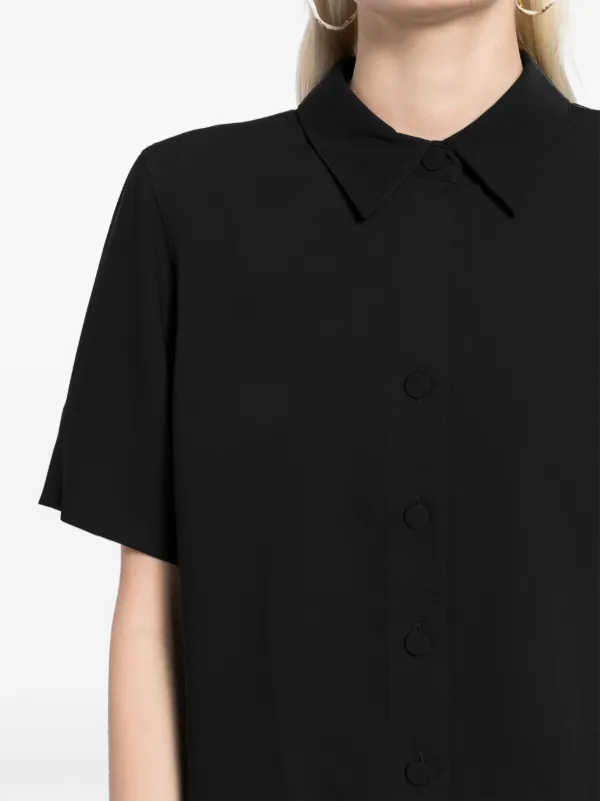 Agnès b. Crêpe Shirt | Black | FARFETCH