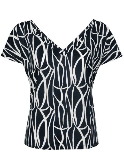 agnès b.  top con cuello en V