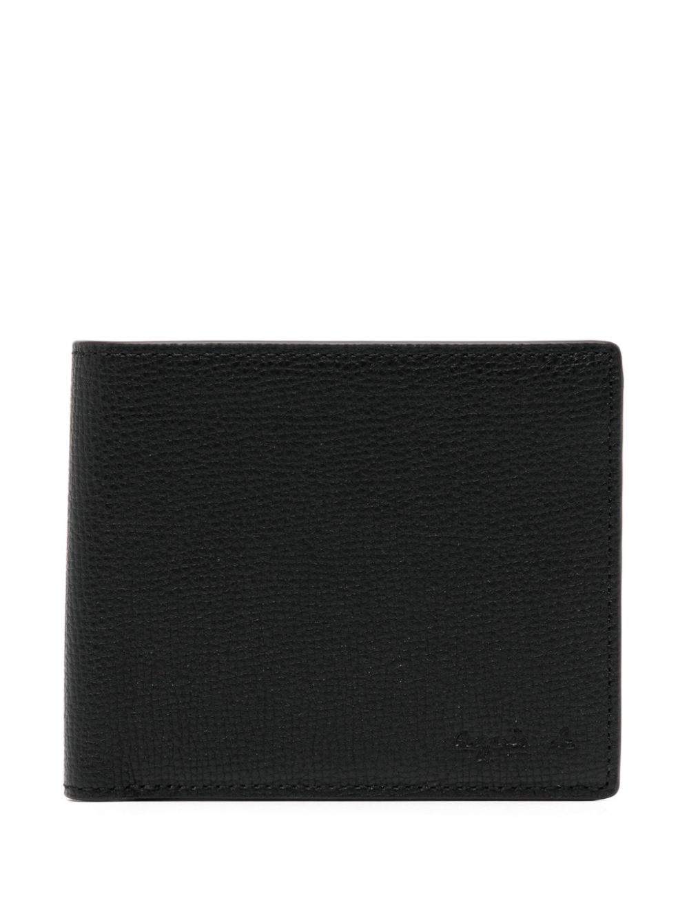 grained leather wallet