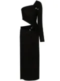 Christopher Esber cut-out asymmetric maxi dress - Black