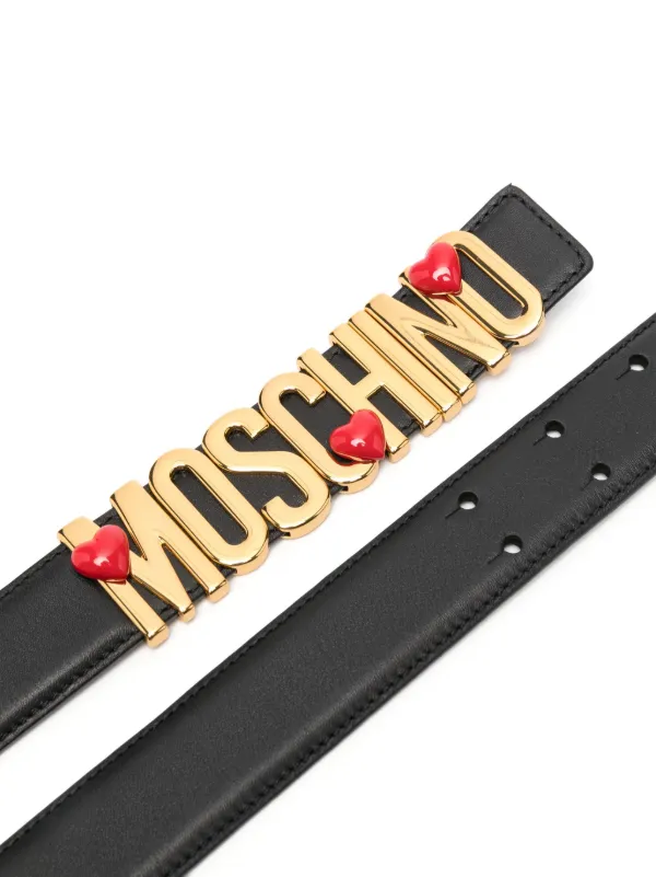 Moschino logo belt online
