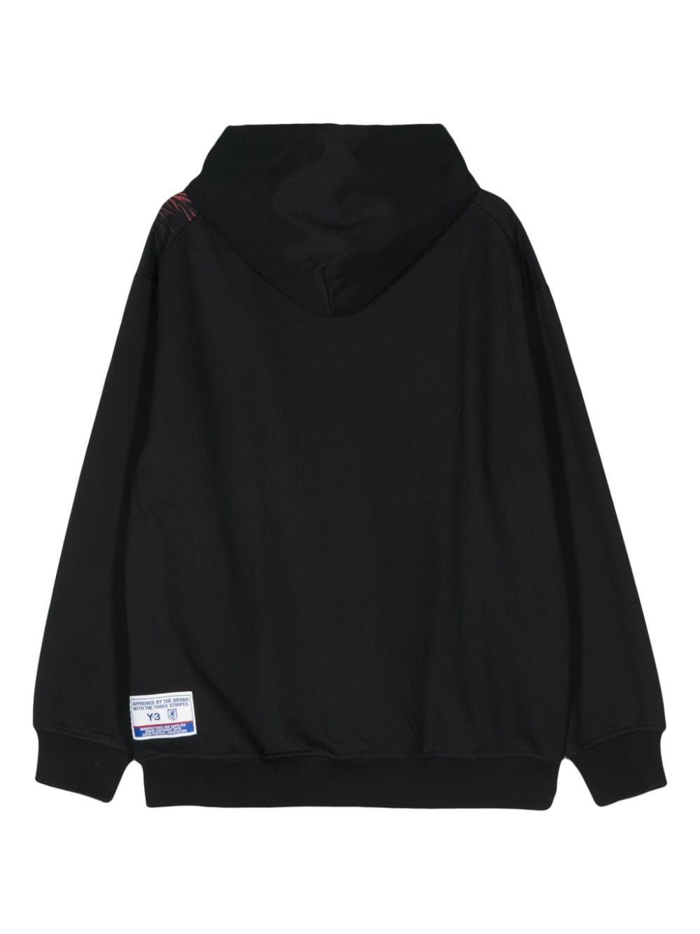 Y-3 x Japanese Football Association hoodie met vlammenprint - Zwart