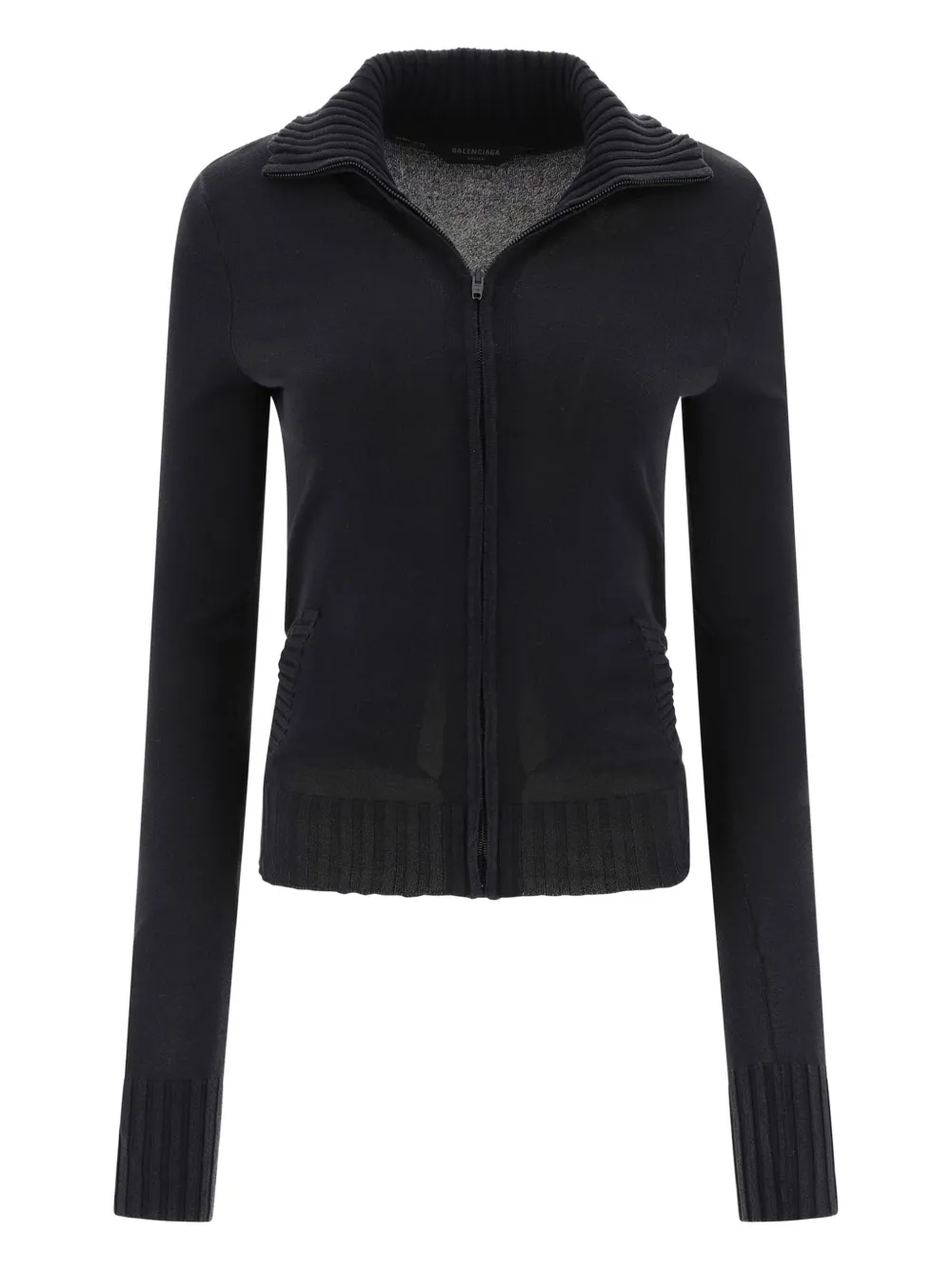 Balenciaga Vest met geknoopt detail van katoenblend Zwart