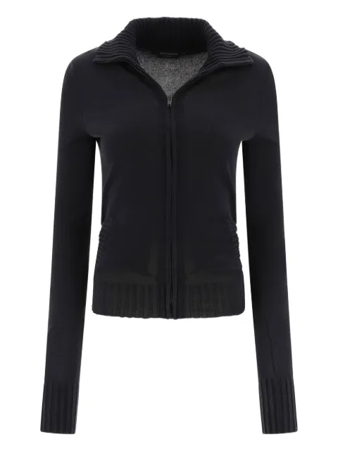 Balenciaga knot-detailing cotton-blend cardigan