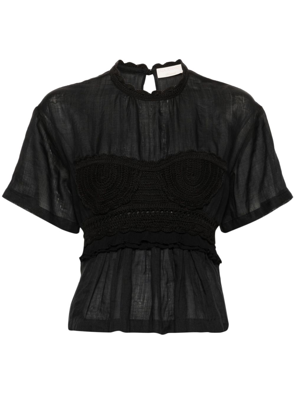 Ulla Johnson Cari Cotton Top In Black