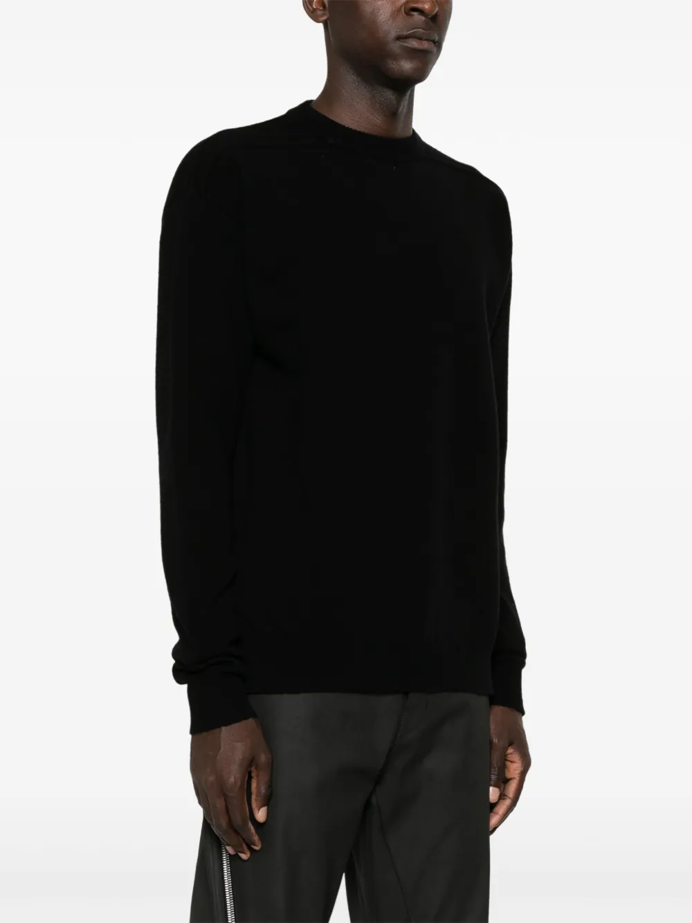 Rick Owens Trui met verlaagde schouders Zwart