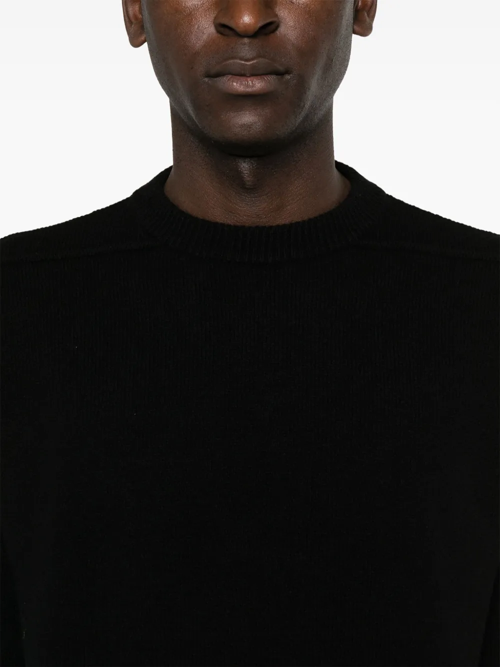 Rick Owens Trui met verlaagde schouders Zwart