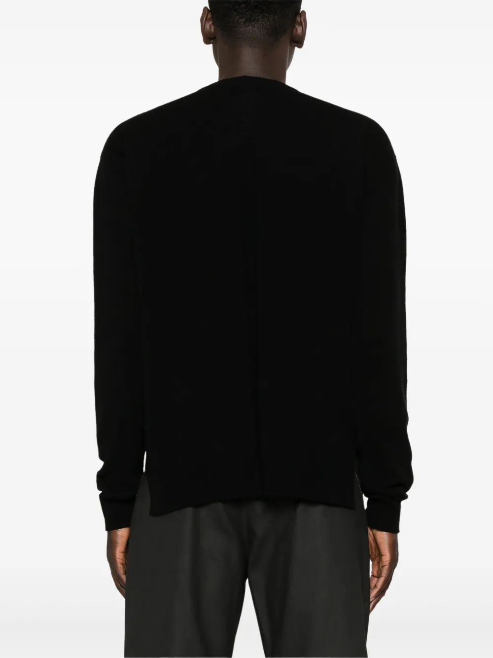 Rick Owens Trui met verlaagde schouders Zwart
