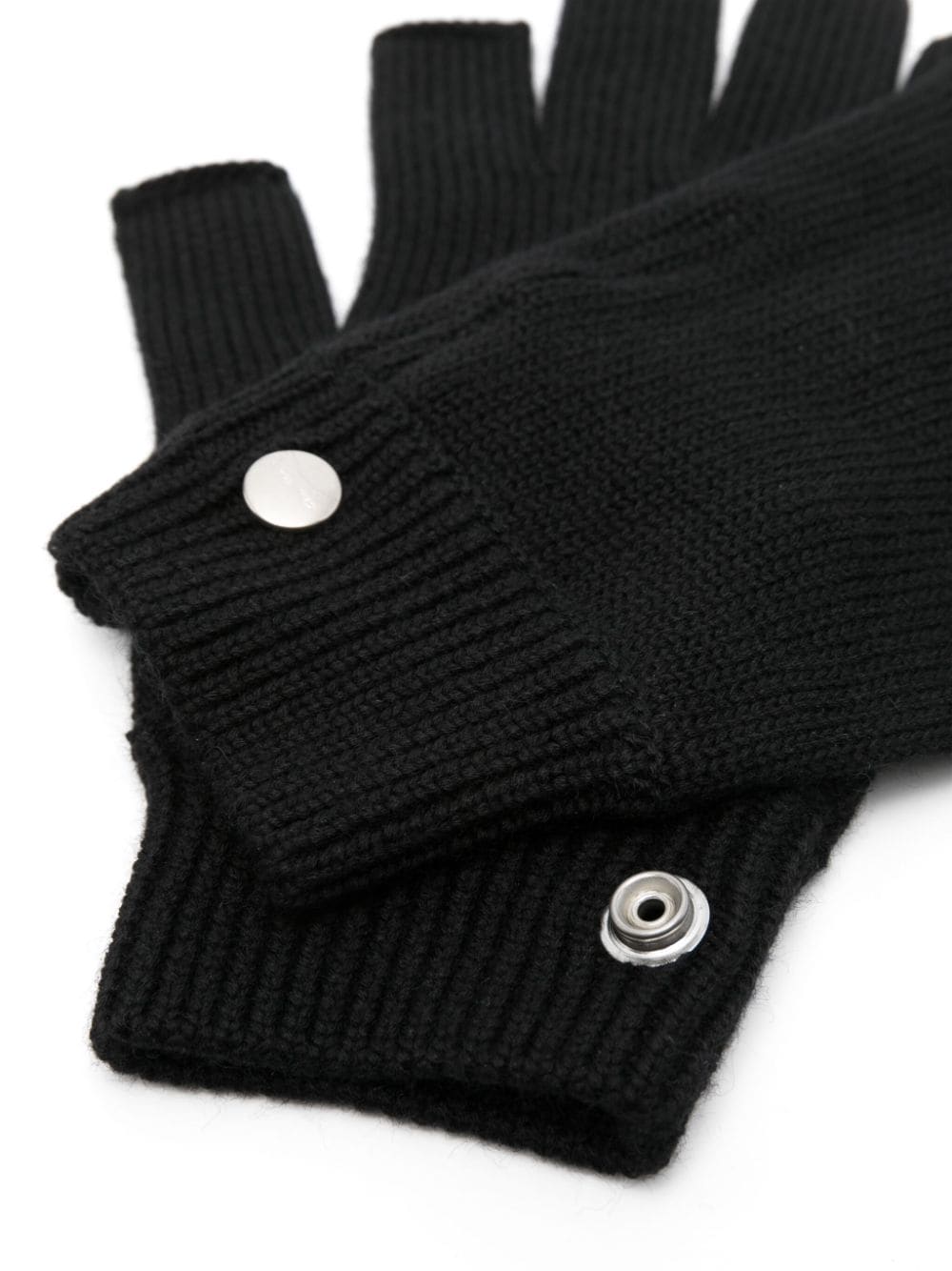Rick Owens Touchscreen handschoenen van scheerwol - Zwart