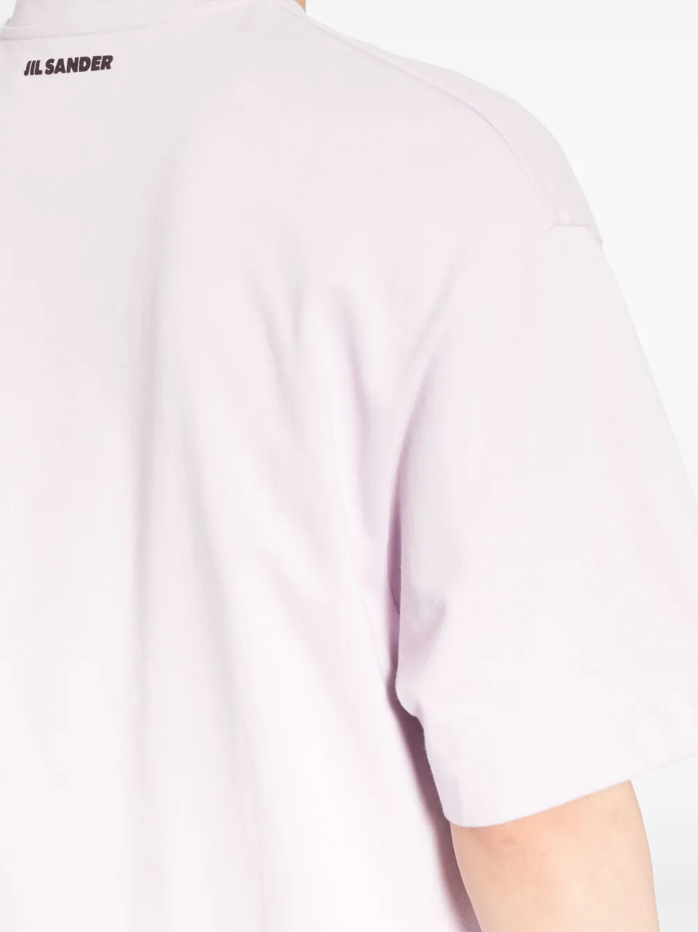 Jil Sander T-shirt met grafische print Paars