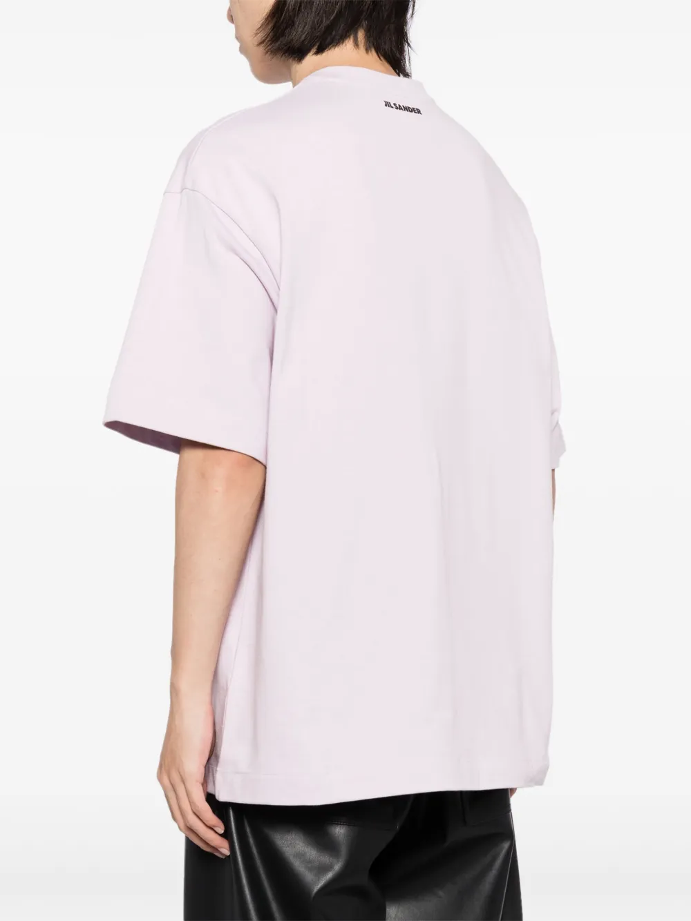 Jil Sander T-shirt met grafische print Paars