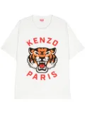 Kenzo Lucky Tiger cotton T-shirt - White