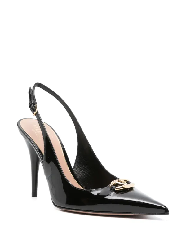 バレンティーノ・ガラヴァーニ Vロゴ The Bold Edition 黒帯 Valentino Garavani The Bold Edition Vロゴ ベルト | ブラック