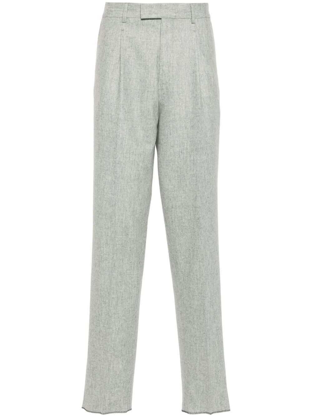 Zegna felted tailored wool trousers - Grey