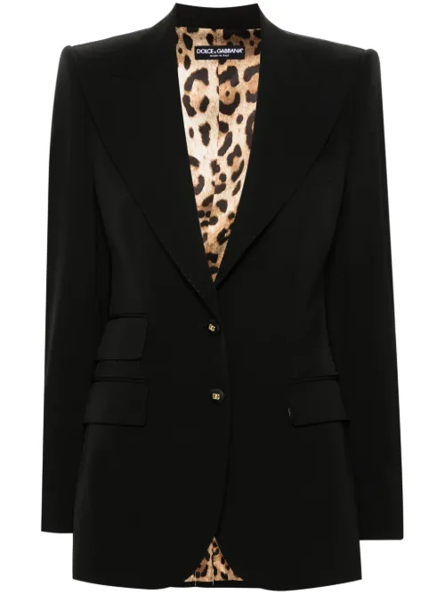Blazer à simple boutonnage - Dolce & Gabbana - Modalova