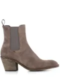 Officine Creative 55mm almond-toe suede boots - Neutrals