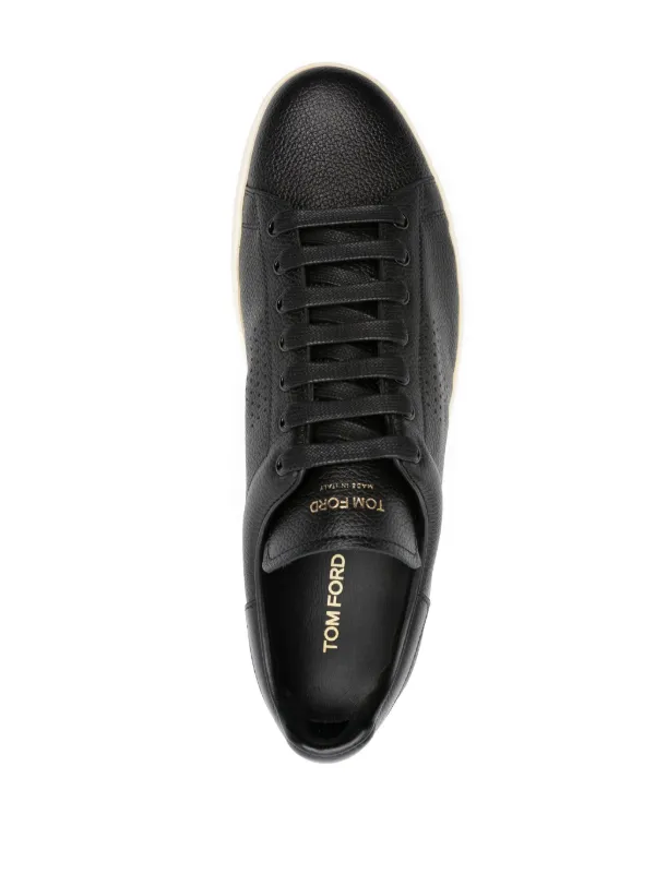 【関税込み】tom ford WARWICK' SNEAKERS TOM FORD Warwick Leather Sneakers | Black | FARFETCH