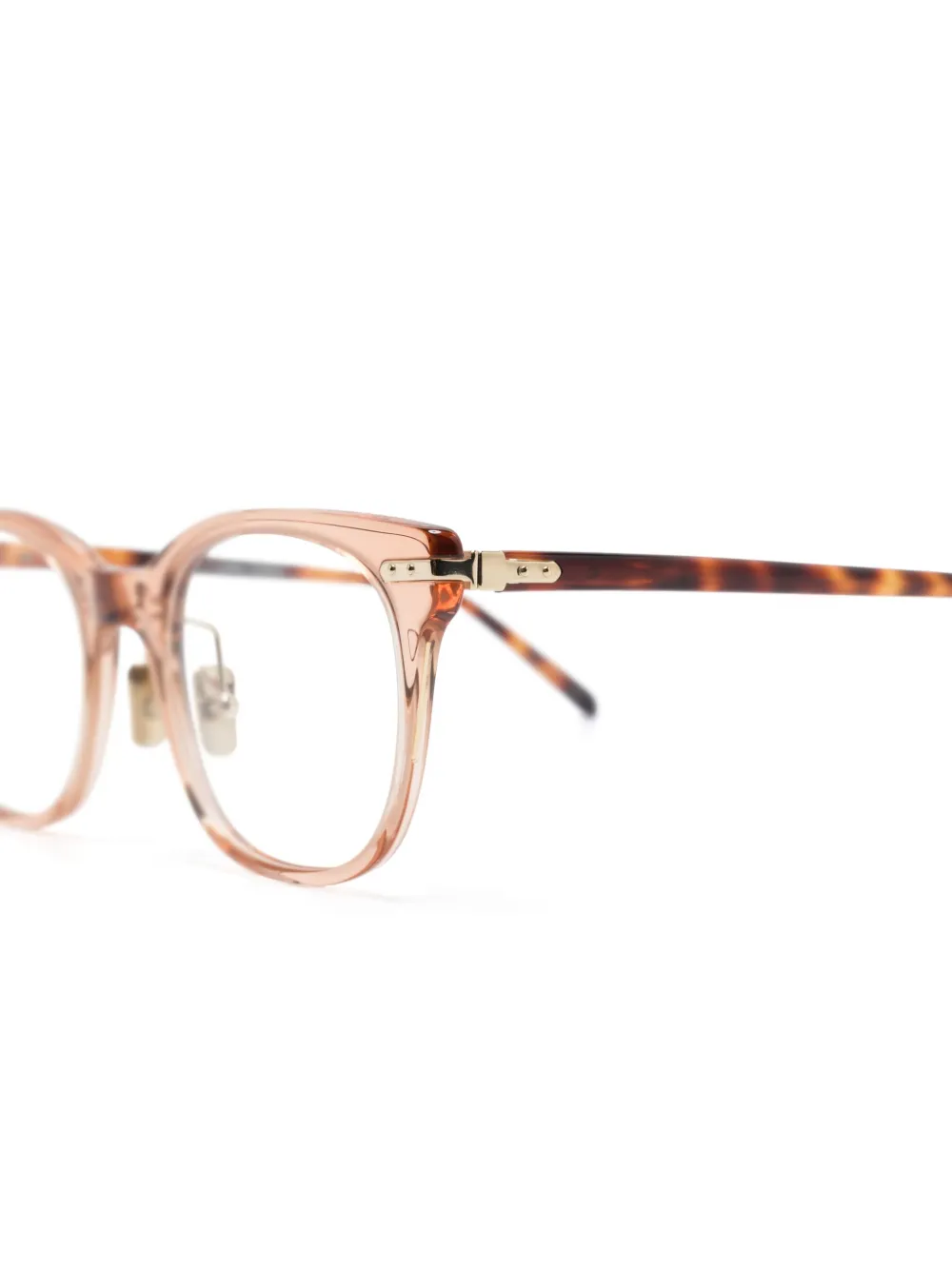 Linda Farrow Arch bril met schildpadschild-design Bruin