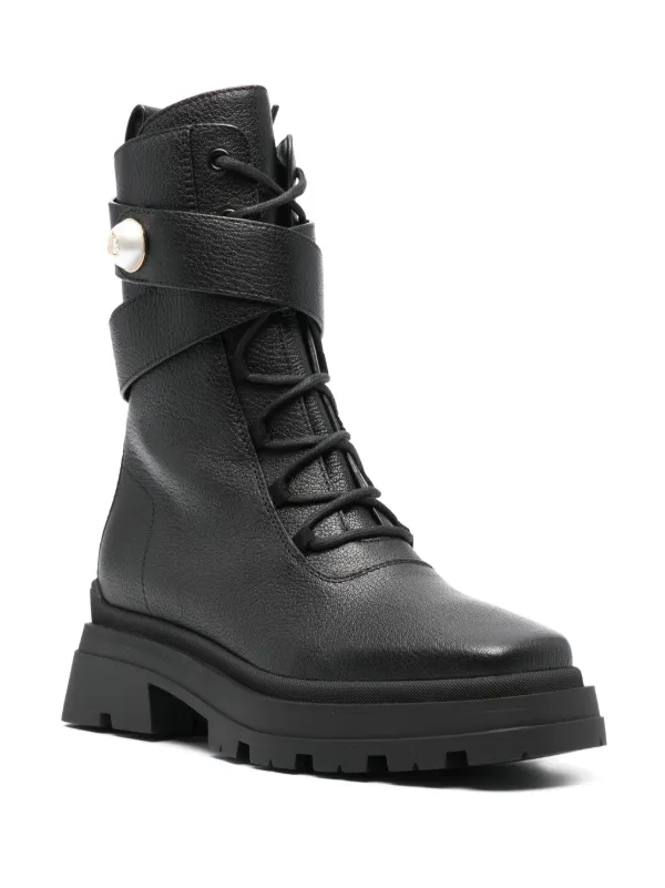 Pearl combat boots top