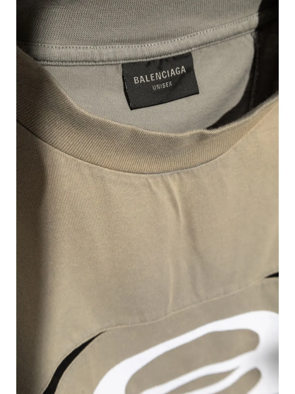 Balenciaga Katoenen T-shirt met logoprint Grijs
