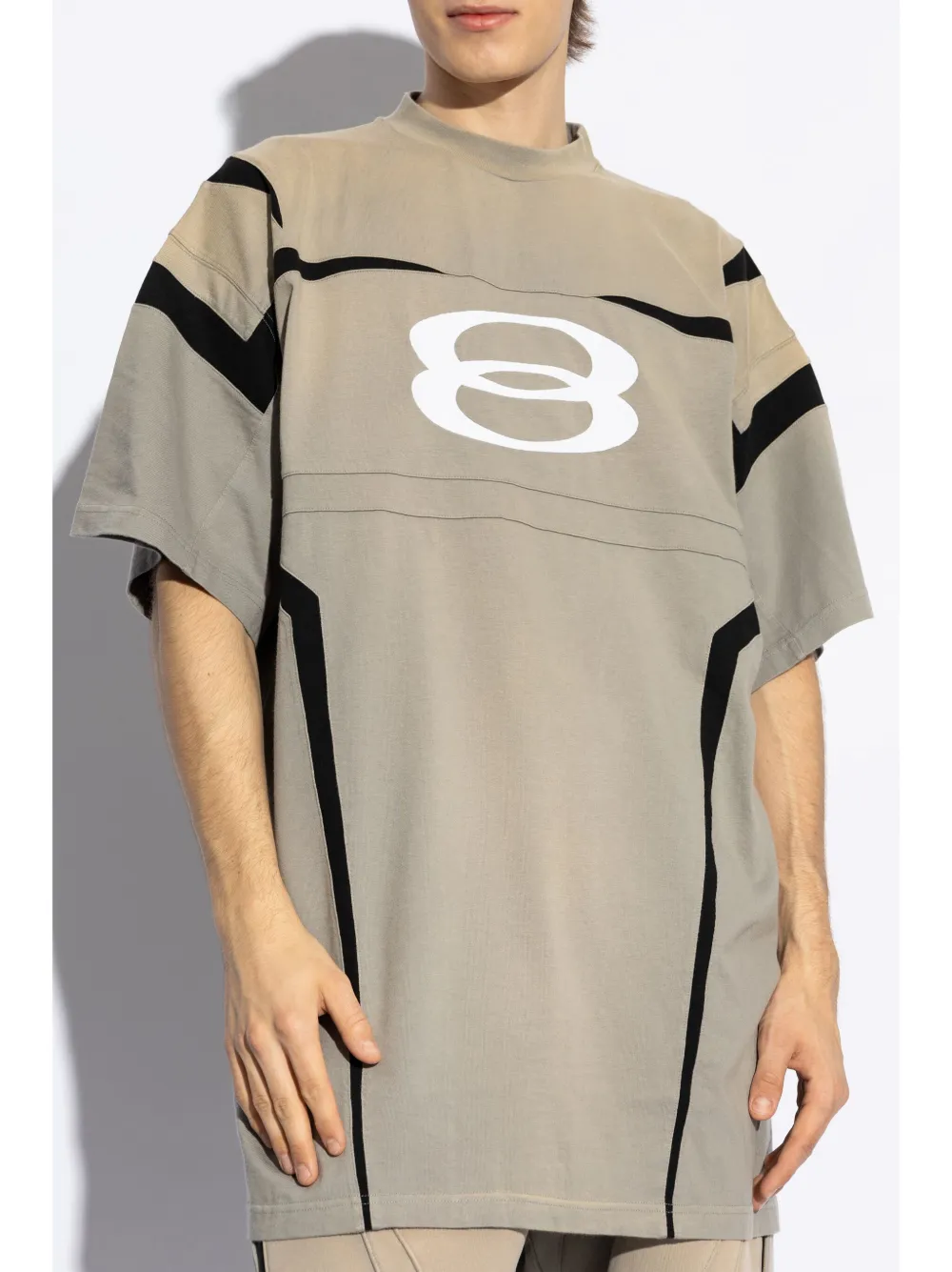 Balenciaga Katoenen T-shirt met logoprint Grijs
