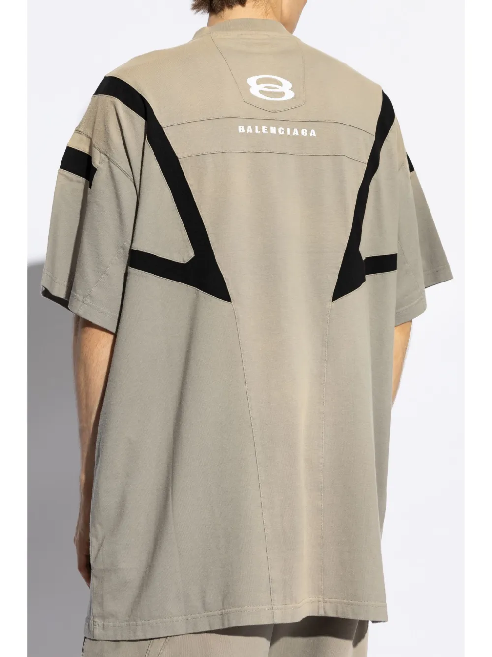 Balenciaga Katoenen T-shirt met logoprint Grijs