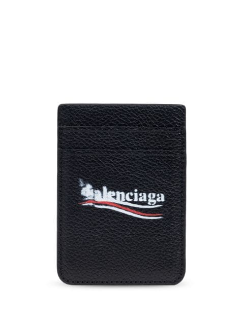 Balenciaga logo-print cardholder 