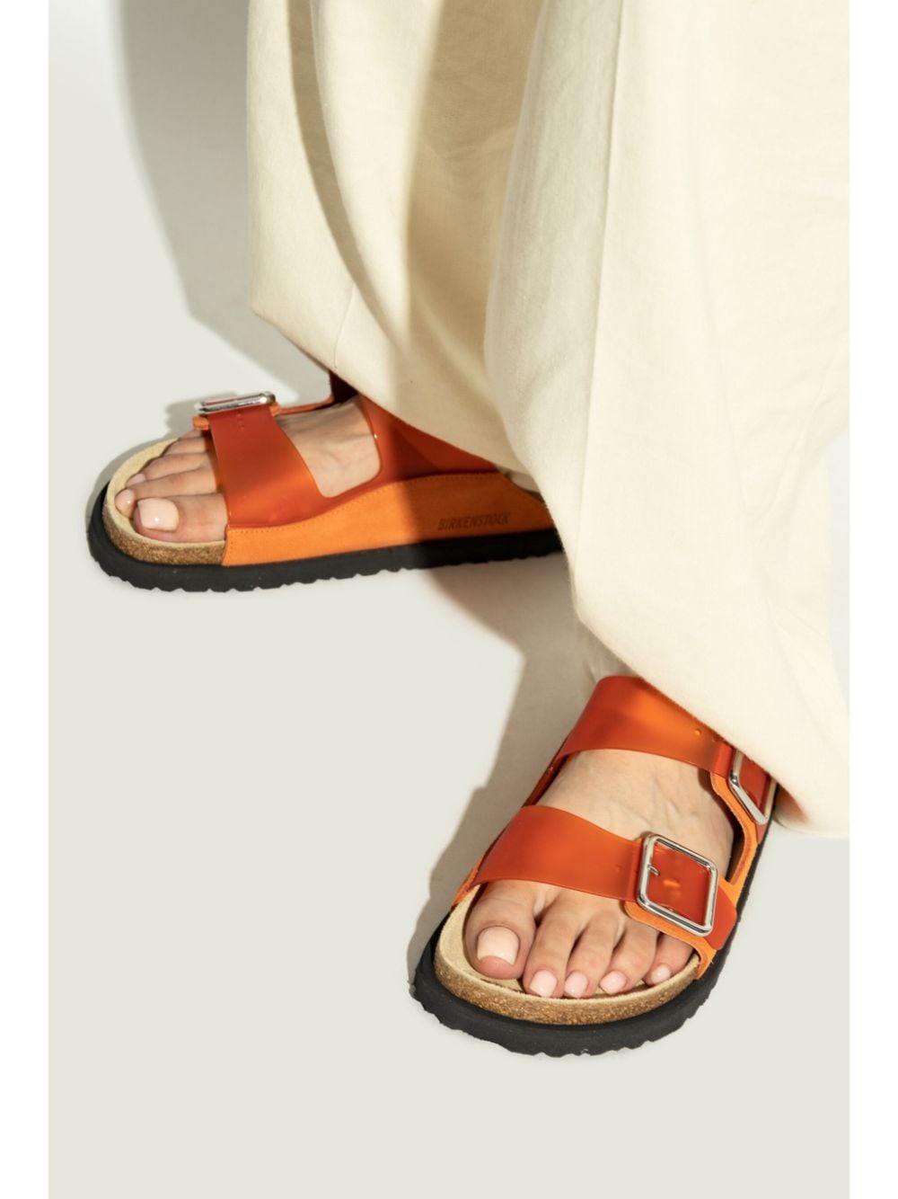 Birkenstock 1774 Arizona PVC sandalen Oranje