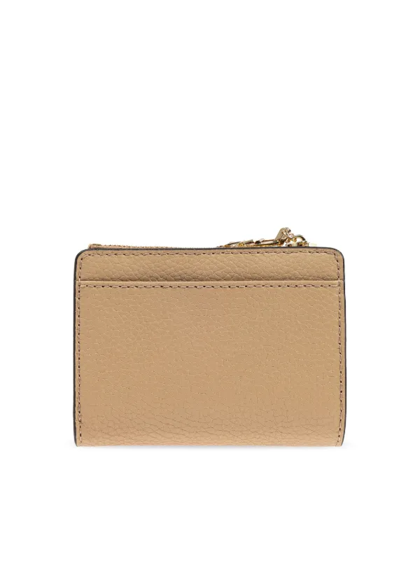 Michael Michael Kors logo-lettering Leather Wallet Neutrals