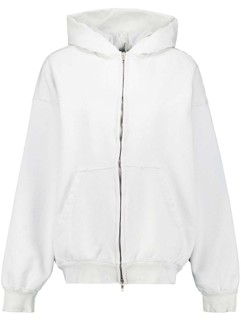 zipped long-sleeve hoodie