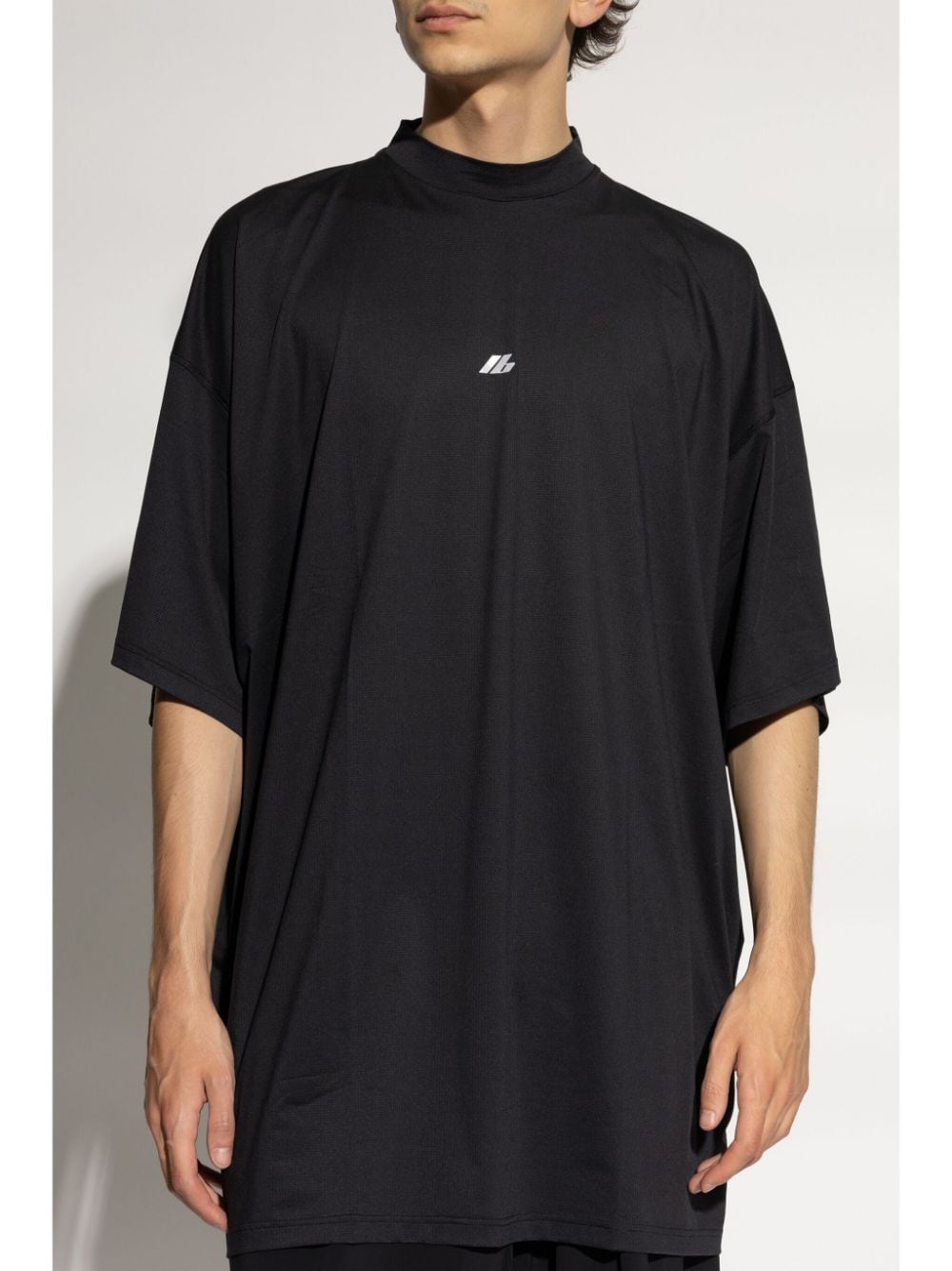 Shop Balenciaga Logo-print T-shirt In Black