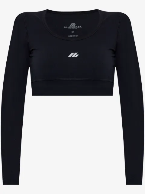 Balenciaga long-sleeve sports bra