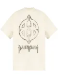 Balenciaga Metal BB Stencil cotton T-shirt - White