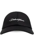 Dolce & Gabbana logo-appliqué cotton baseball cap - Black