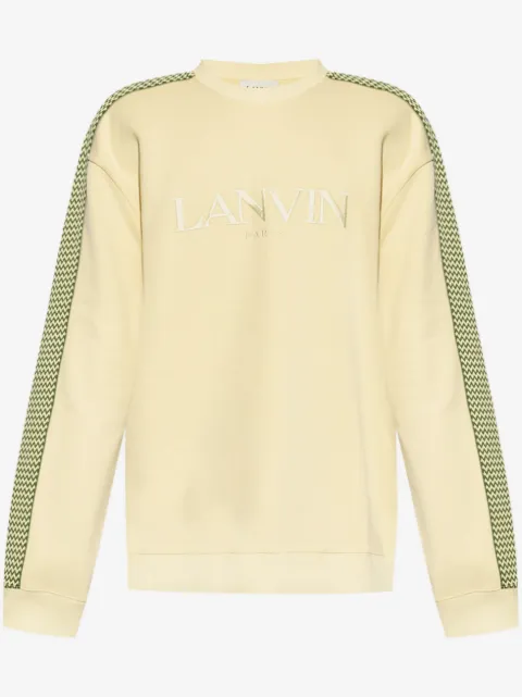 Lanvin sudadera con logo bordado