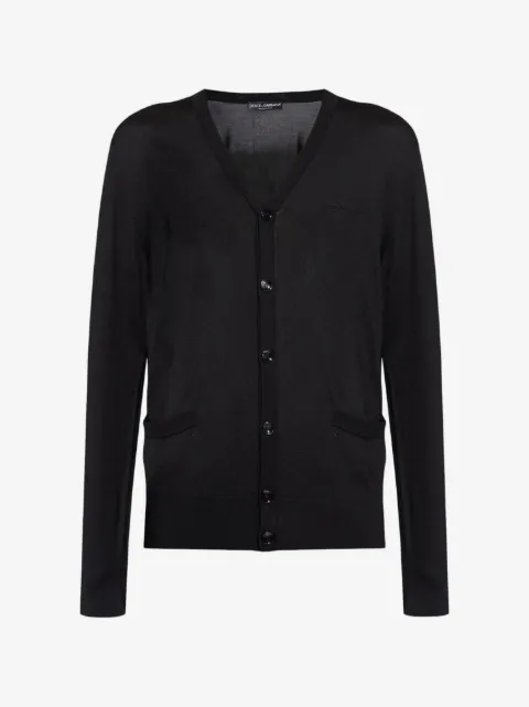 Dolce & Gabbana logo-embroidered cardigan
