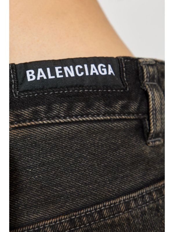 Balenciaga ヴィンテージエフェクト ジーンズ | ブラック | FARFETCH JP