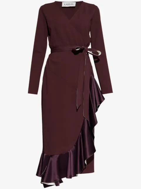 Lanvin Midikleid in Wickeloptik