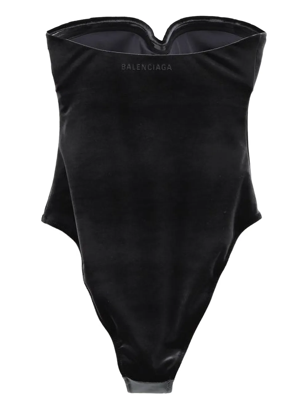 Balenciaga logo-print sweetheart-neck swimsuit | One-Pieces | Image 2
