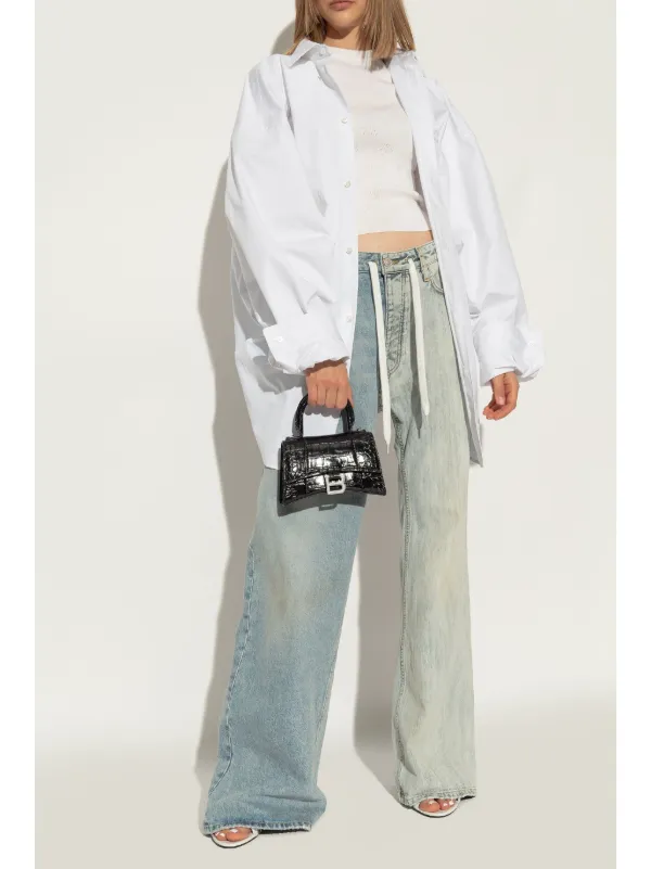 Balenciaga リボン レザーサンダル | ホワイト | FARFETCH JP 