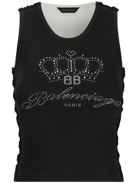 Balenciaga rhinestone embellished top Women