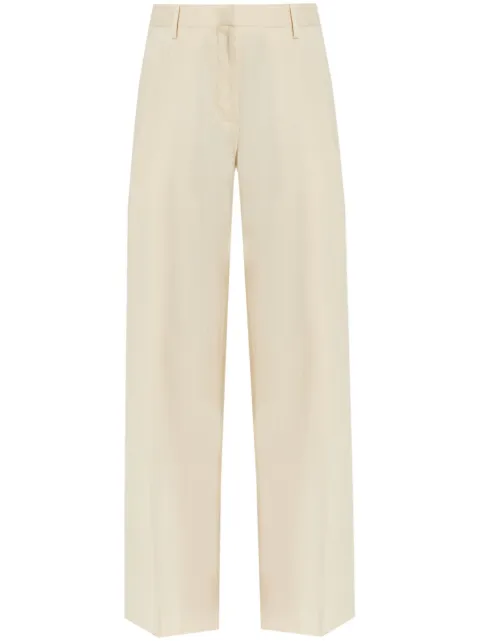 Helmut Lang pleated wide-leg trousers